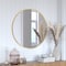 Flash Furniture 30" Round Gold Metal Framed Accent Wall Mirror HFKHD-0GD-CRE8-491315-GG - alternate 1